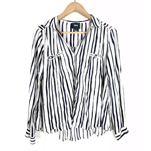 Maeve Tops - Anthropologie Maeve Top Blouse Painted Stripes 14